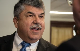 Richard Trumka at the National Press Club in Washington, D.C., April 4, 2017 Al Teich/Shutterstock